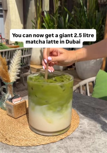 New Matcha Latte at BohoX Café in Dubai