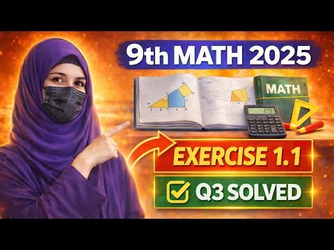9th Class Math Chapter 1 Real Numbers | Exercise 1.1 Q#3 | Complete Solution