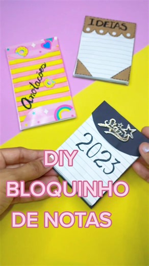 DIY Como Fazer Bloquinho De Notas - Ideia de Lembrancinha Criativa