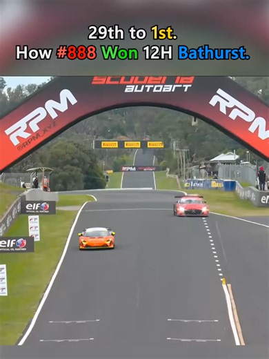 Mercedes AMG GT3 #888 Triumphs from P29 to P1 at Bathurst 12H