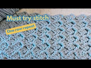 Crystal Wave Stitch Crochet Tutorial – Easy & Beautiful Texture!