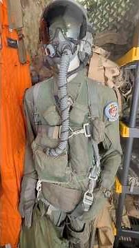What do #fighterpilots wear? Full Loadout! #militarysurplus #armysurplus #military #flighthelmet