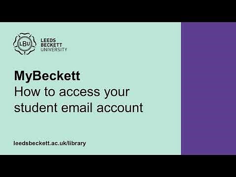 MyBeckett: How to access your student email account via MyBeckett