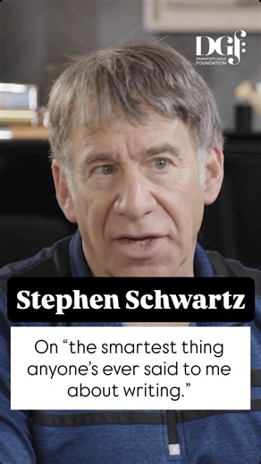 Dramatists Guild Foundation on Instagram: "Stephen Schwartz shares “the smartest thing anyone’s ever said to me about writing” in this clip from his conversation with Jeanine Tesori as part of The Legacy Project. Enjoy their full conversation on craft, collaboration and the beginnings of Wicked, available on YouTube!"