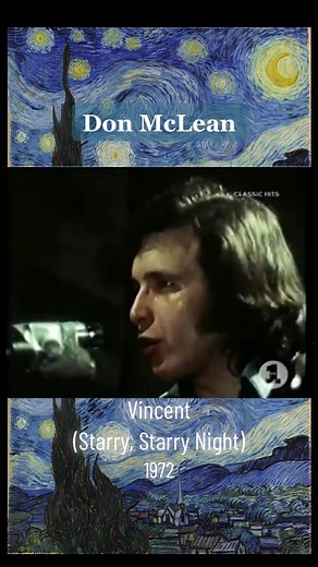 Such beautiful storytelling. A perfect Song. Don McLean- Vincent (Starry Starry Night) Live 1972 #ForYou #fyp #foryoupage #70s #70sMusic #70sSongs #DonMcLean #Vincent #vangogh