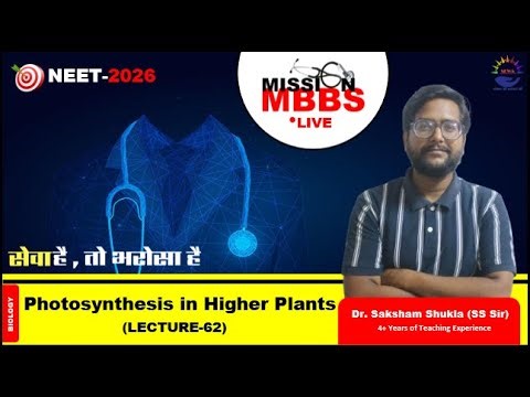 C4 Cycle | Photosynthesis Lec. 62 | NEET 2026 Live Biology Class | SS Sir | MBBS