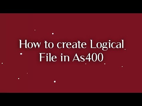 How to create Logical File in As400 | LF | Tutorial for Beginners | DB2 | AS400