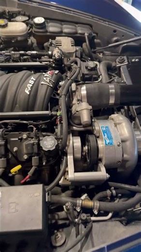 Straight cut gear Procharger idle on a C6 Corvette #c6corvette #corvetteracing