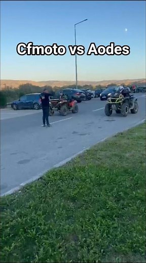 CFMOTO vs AODES DRAG RACE | 1000cc Power Battle #atv #cfmoto #квадроцикл #aodes ##polaris #utv #race