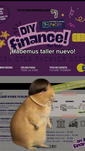Taller de Finanzas para niños en Thinker