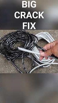 Fill BIG Driveway CRACKS Instantly #concrete #asphalt #seejanedrill