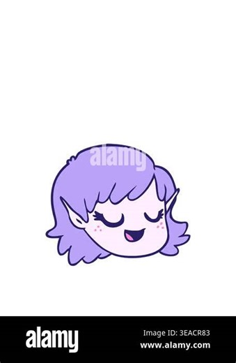 jumping motion animation of a cartoon of a elf girl Stock Video Footage - Alamy