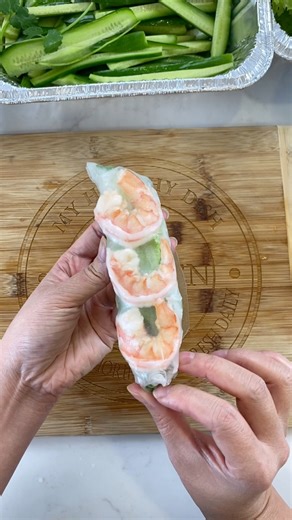 Try my Vietnamese Shrimp Spring Rolls with peanut sauce for a Super Bowl appetizer. I modified the portions smaller in my peanut dipping sauce because I made I big batch for a lot of people. The ingredients are 1 tbsp avocado oil, 1oz minced shallots, 1 tbsp minced garlic, 1/2 cup of water, 1 tbsp of palm sugar or 1/2 tbsp table sugar, 1 tsp vinegar, 3 tbsp peanut butter, 2 tbsp of hoisin sauce and 1/2 cup of milk or more depending on desired consistency. | My Healthy Dish