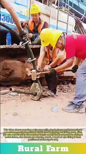 The method of wire rope hook sleeve and hammering process