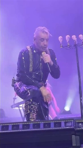 Rammstein - Till Lindemann Close Up with Band & Big Crowd Europe Tour #tilllindemann #rammstein