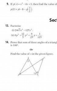 9. If p(x)−x2−4x 3, then find the value of p(2) p(−1)−p(21​).S... | Filo