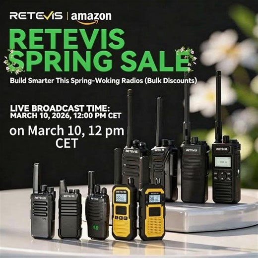 LIVE STREAM ALERT! Get Ready for the Retevis Spring Sale! #retevis #springsale