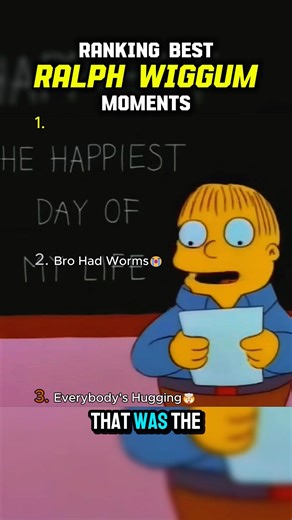Ralph Wiggum Best Moments 😭 #shorts