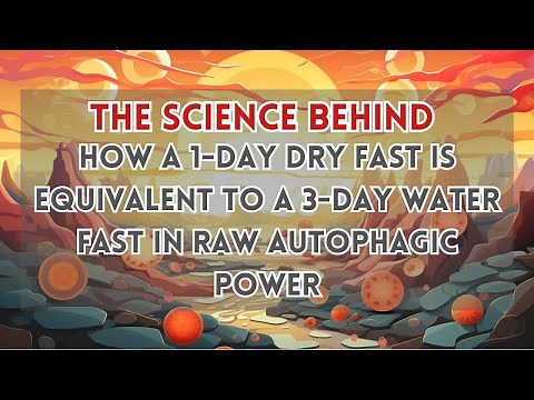 The Science behind how a 1-day Dry Fast is equivalent to a 3-day Water Fast in Raw Autophagic Power