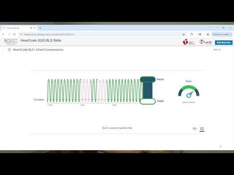 Skill #4 Infant compressions on the Voice Assisted Manikin (VAM)