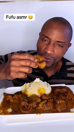 Fufu Mukbang ASMR: Eating Fufu and Soup