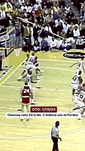 #OTD 3️⃣0️⃣ years ago, Indiana Basketball legend Calbert Cheaney poured in 33 points to send the 2nd-ranked Hoosiers to a rivalry win at Purdue. 💥 | Big Ten Network
