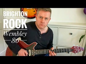 Brighton Rock Wembley 1986 Brian May Guitar Lesson (Guitar Tab) Queen Live