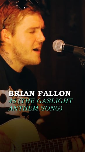 Punk N' Coffee on Instagram: "❤️‍🩹Brian Fallon of The Gaslight Anthem performing an emotional version of "45" on 102.9 The Buzz, Nashville, 2013."
