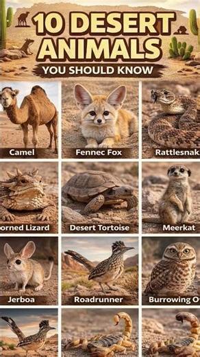 10 Animals That Survive the Desert Heat 🔥