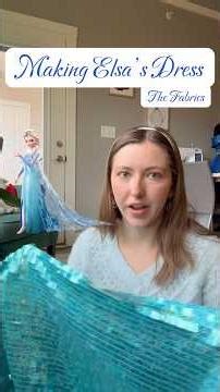 Making Elsa’s Dress: the Fabrics💙 #sewing #diycosplay #disney #elsacosplay #elsa #elsadress #diy
