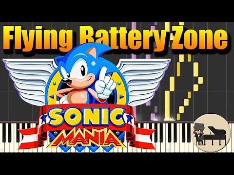 Flying Battery Zone Act 1 - Sonic Mania [Piano Tutorial] (Synthesia) HD Cover