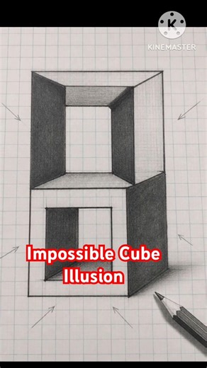 Impossible Cube Illusion