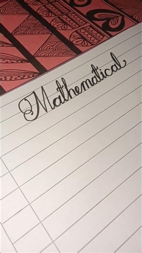 Mathematical in cursive writing #shorts#handwriting #shortsfeed#cursivewriting#cursive#youtubeshorts