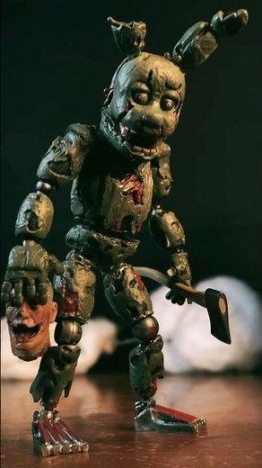 Custom Springtrap action figure #actionfigures #customfigures #springtrap
