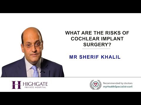 What are the risks of cochlear implant surgery?