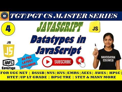 4 - JavaScript Data Types | Complete Beginner Guide
