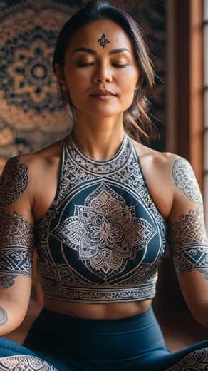 Her practice is sacred #breathwork #pranayama #nadishodhana #wellness #alternatenostril #meditation