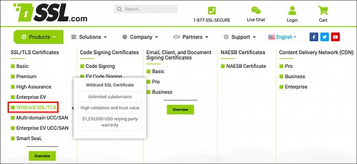 Order a Wildcard SSL Certificate - SSL.com