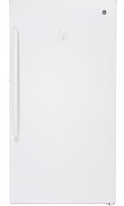 GE 17.3 Cu. Ft. White Garage Ready Frost-Free Upright Freezer - FUF17DLRWW