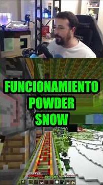 How does Powder Snow work?! #minecraft #minecrafttutorial #minecraftbuilding #minecraftmemes #gaming
