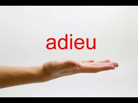 How to Pronounce adieu - American English