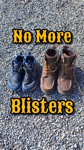 the BEST way to prevent blisters? #hiking #work #boots