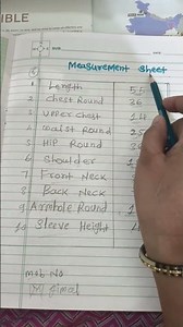 how to make measurement sheet? how to full dress 👗 measurement? how to front and back measurement