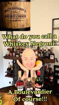 The Boulevardier a Whiskey Negroni #cocktail #bourbon #campari #history #review