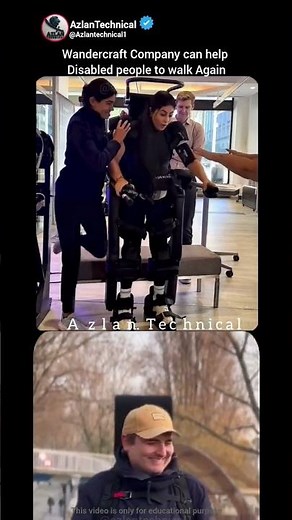 Disabled Person Walk Again With Advanced Exoskeleton Technology