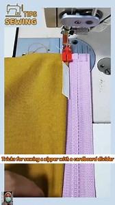 Tricks for sewing a zipper with a cardboard divider #tips #tipsandtricks #sewing #sewinghacks #tipsandtrick | Sewing Tips