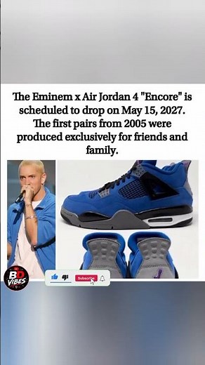 *EMINEM x AIR JORDAN 4 "ENCORE" FINALLY DROPS MAY 15, 2027 🔥*#shorts #viral #trending