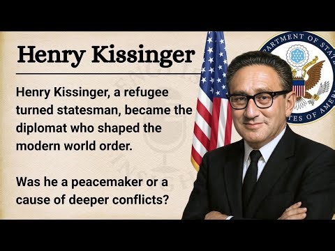 🇺🇸🗽 Henry Kissinger: Shaping the 20th Century |Learn English Through Story Level 2 | Graded Reader