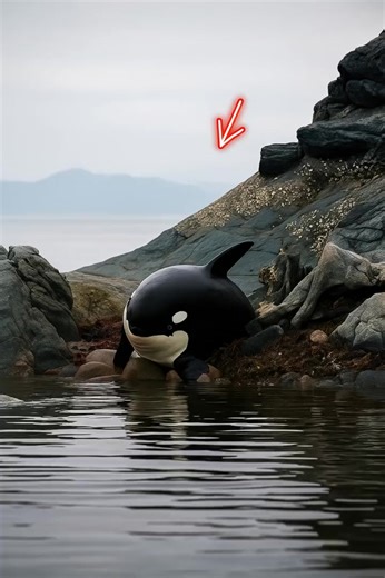 A young orca got stuck on the rocks and cried out in pain for hours, begging for help — but when rescuers arrived, something extraordinary happened… 🫣😲 The young orca, crying desperately, was calling out to her pod. Her body, used to the freedom of endless waters, had become trapped among sharp rocks. With every low tide, she was left more exposed, unable to return to the sea. Alone and terrified, she flapped her fins, scratching against the stones, while her mournful cries echoed along the sh