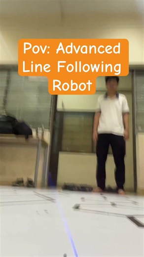 Pov: Advanced Line Following Robot #arduinorobot #robotics #diyrobot#stem #electronics